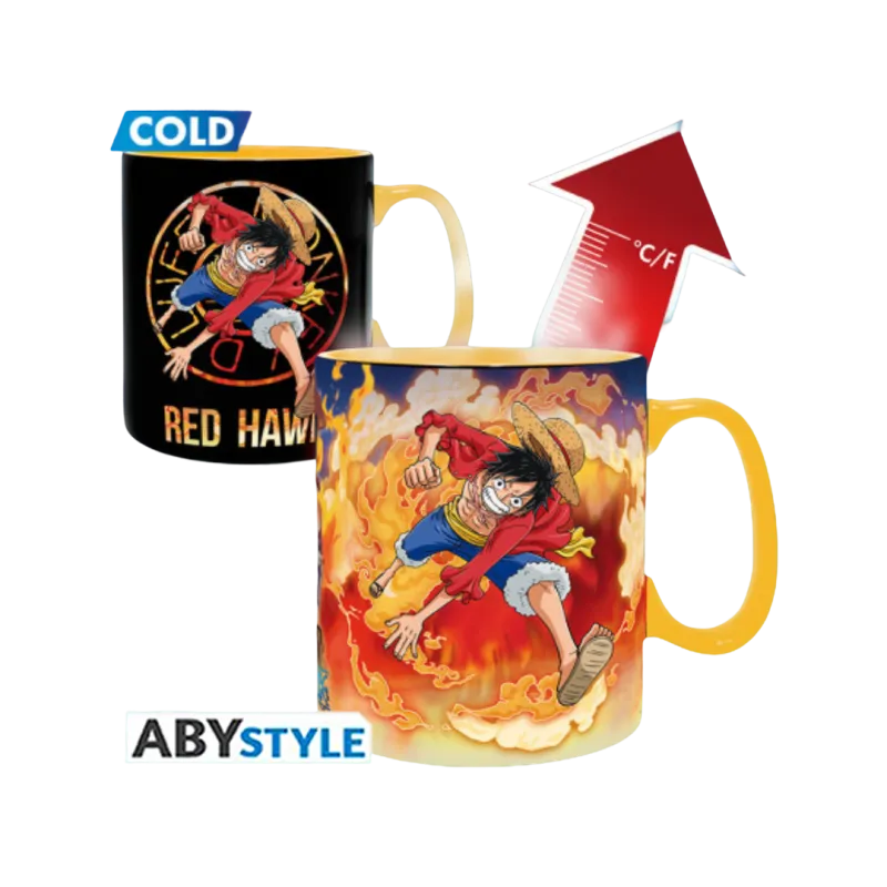 One Piece Mug Heat Change - Luffy & Sabo 460 ml - CARDHOME