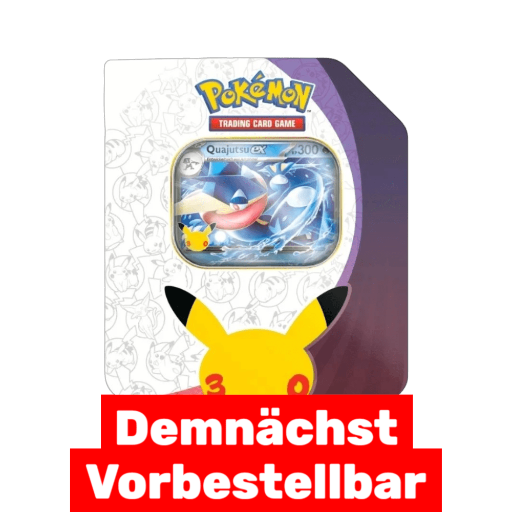 Pokémon 30 Jahre – Tin-Box Nacht Quajutsu-ex (Deutsch) - CARDHOME