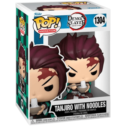 Funko Pop! Demon Slayer – Tanjiro with Noodles 1304 Vinyl Figur Original - CARDHOME