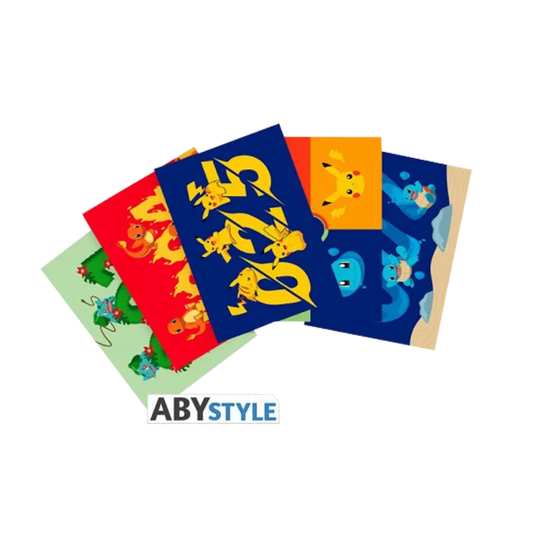 Gen 1 Starters Pokémon Postcards (14,8x10,5) 5 Stück - CARDHOME