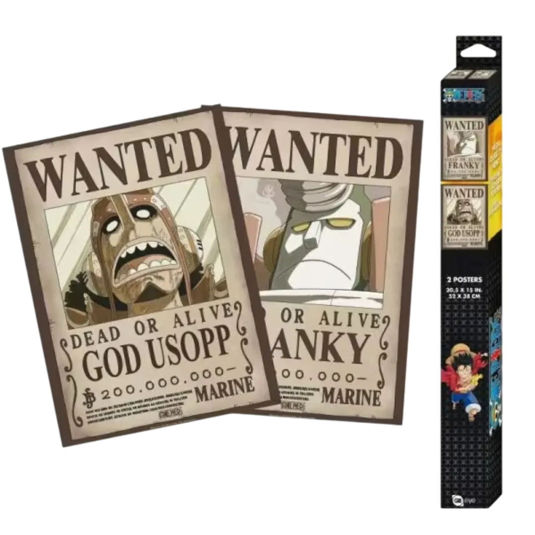 One Piece - Chibi Set 2 Poster (52 x 38cm) - Usopp & Franky