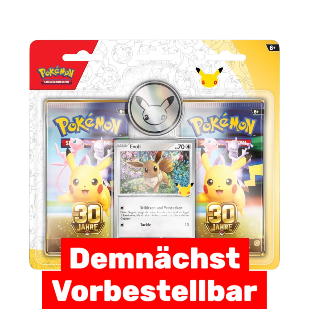 Pokémon 30 Jahre – 2er-Pack-Blister Evoli (Deutsch) - CARDHOME