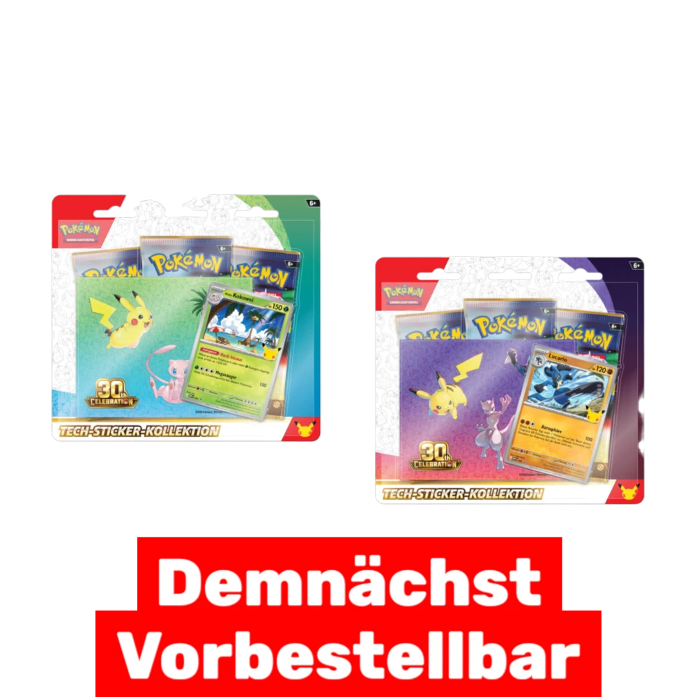 Pokémon 30 Jahre – Tech-Sticker-Kollektion (Deutsch) - CARDHOME