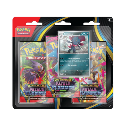 Pokémon Fatale Flammen 3-Pack Blister (Deutsch)