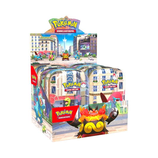 Pokémon Illumina City Mini Tin Display (Deutsch)
