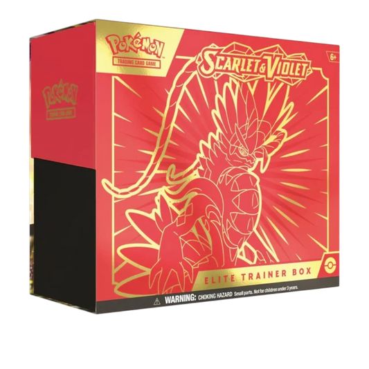 Pokémon Karmesin & Purpur Basis-Set Rot Top Trainer Box (Deutsch)