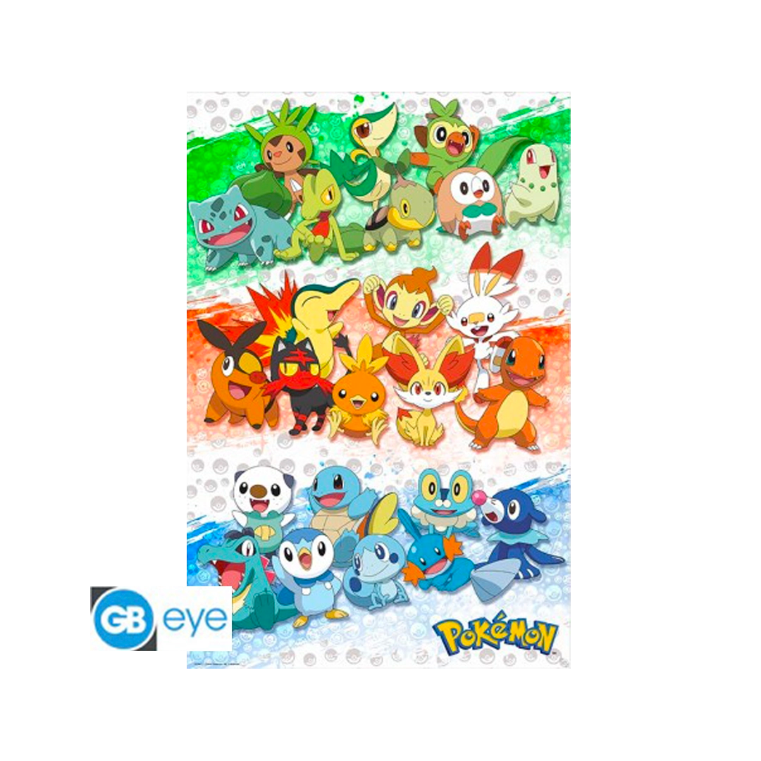 Pokémon – Maxi Poster 91,5 x 61 cm – First Partners - CARDHOME
