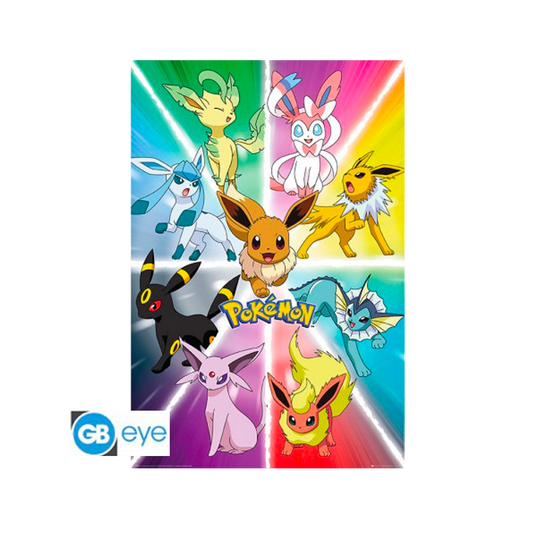 Pokémon - Maxi Poster 91.5x61 Stil: Eevee Evolution - CARDHOME