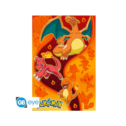 Pokémon - Maxi Poster 91.5x61 Stil: Fire Type - CARDHOME