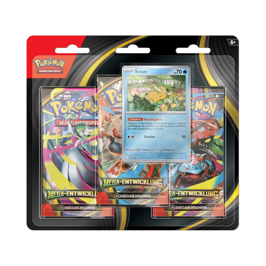 Pokémon Mega-Entwicklung 3-Pack Blister (Deutsch)