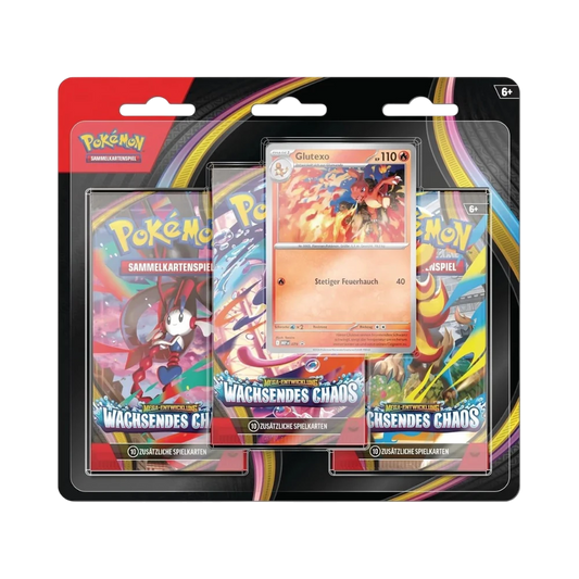 Pokémon Mega-Entwicklung – Wachsendes Chaos 3-Pack Blister Glutexo (Deutsch)