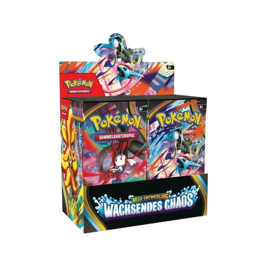 Pokémon Mega-Entwicklung – Wachsendes Chaos Booster Display (Deutsch)
