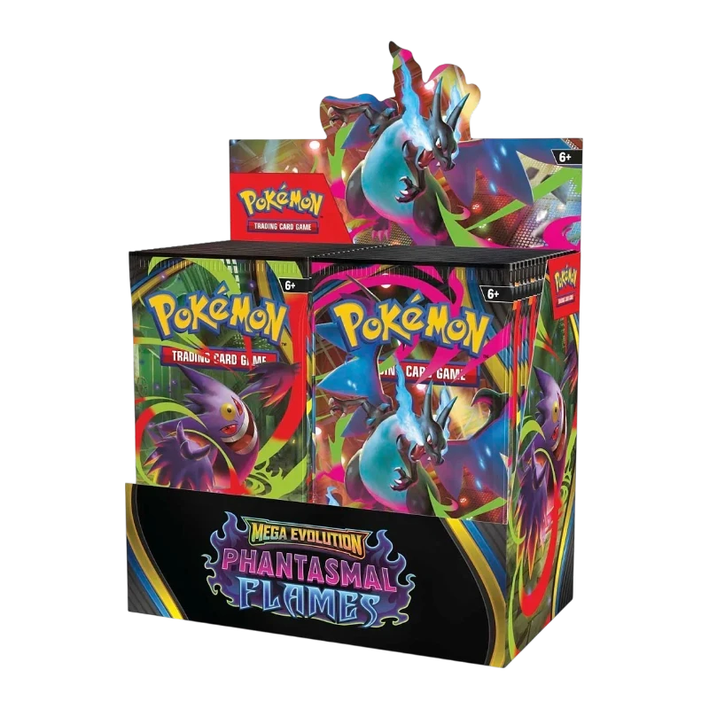 Pokémon Mega Evolution – Phantasmal Flames Booster Display (Englisch)