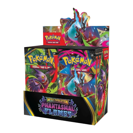 Pokémon Mega Evolution – Phantasmal Flames Booster Display (Englisch)