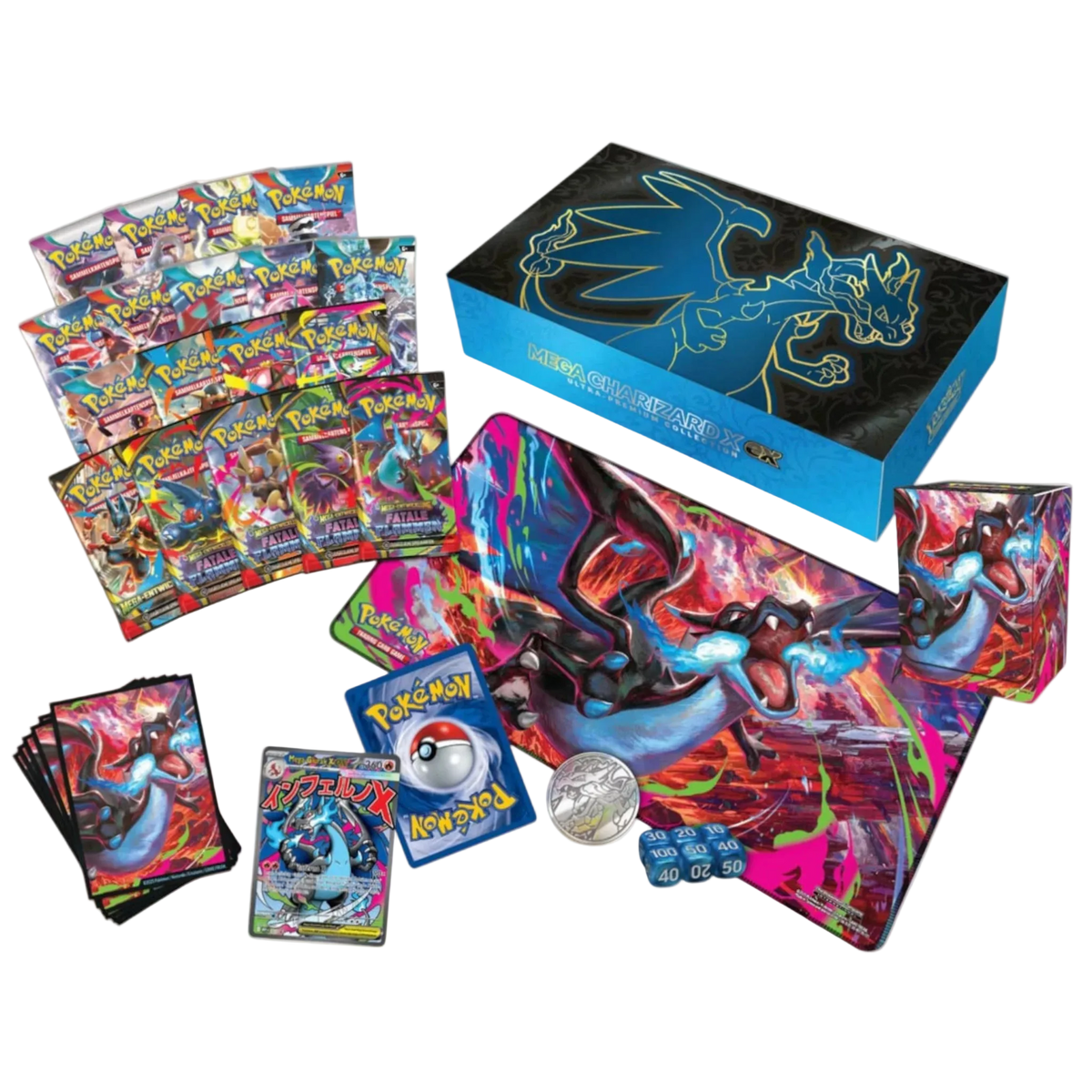 POKÉMON - Mega - Glurak X - ex Ultra - Premium - Kollektion (Deutsch) - CARDHOME